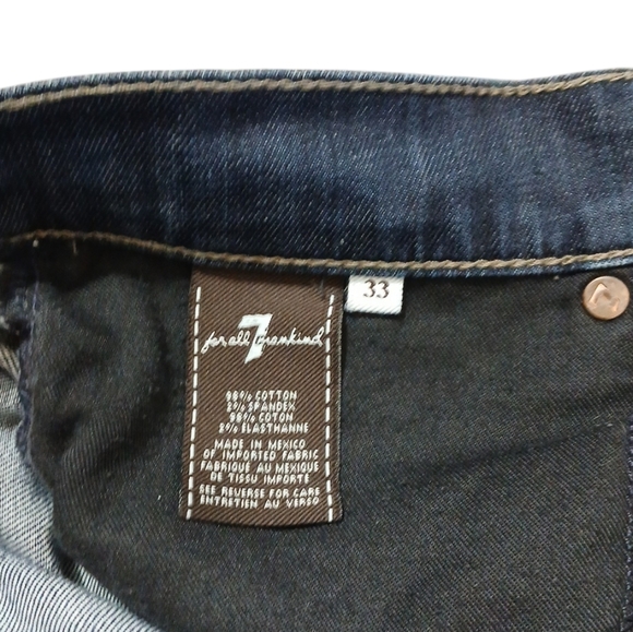 Seven for all mankind "A" Pkt Boot Cut Men's size 33 x 27 Denim Jeans - Picture 8 of 8